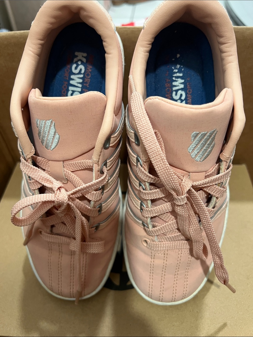 K-Swiss Blush Pink Lace-Up Women's Sneakers